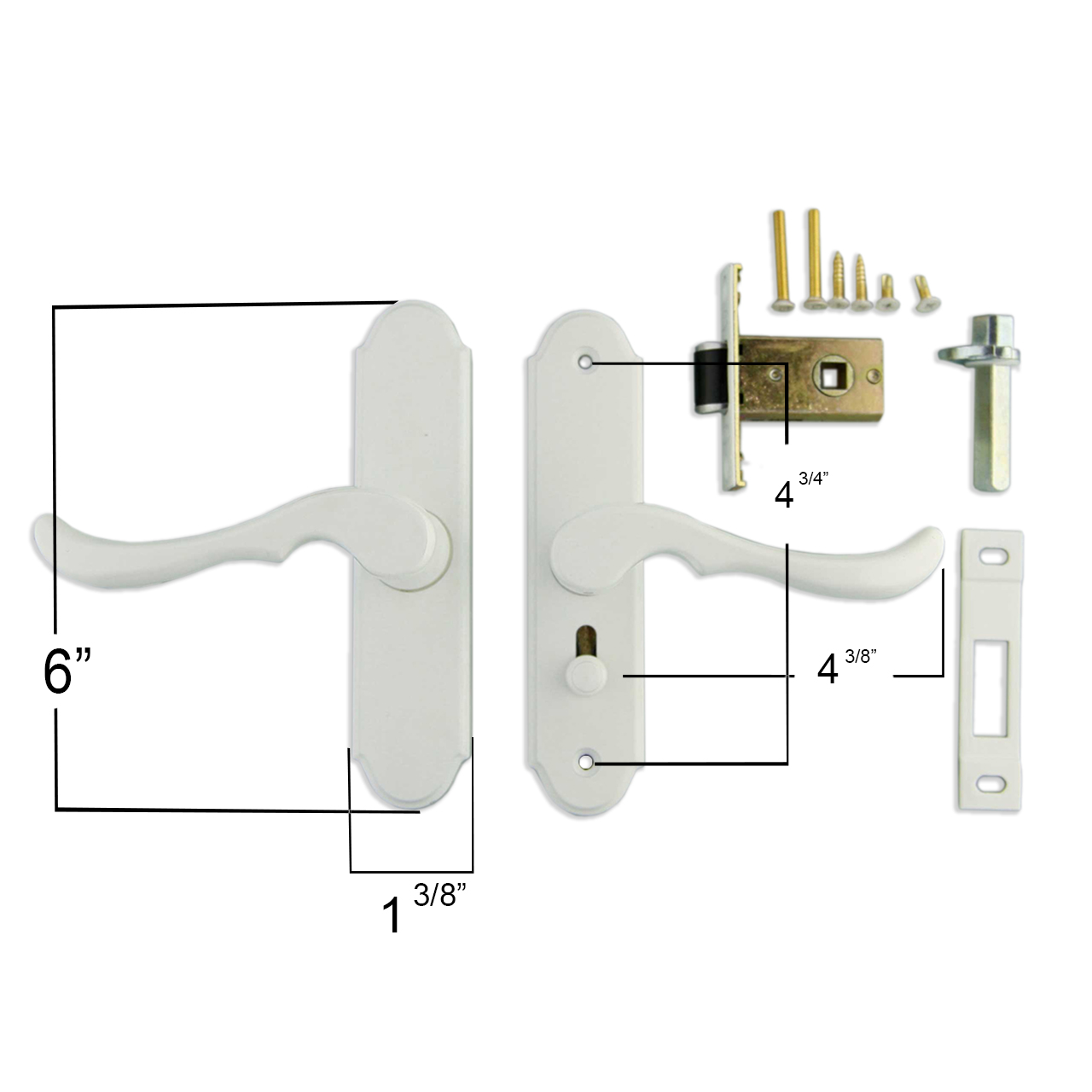 Mortise Handle for Larson Solid Core Doors Questions & Answers