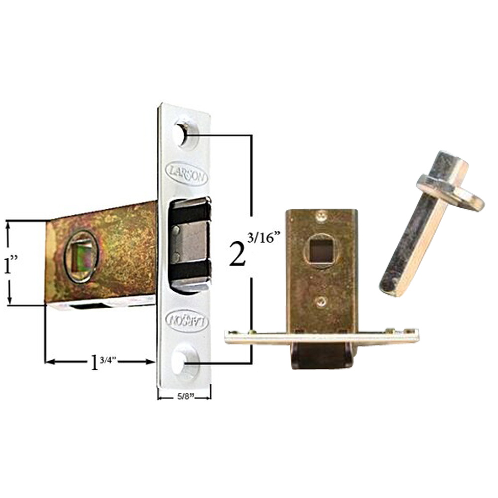 Latch Assembly with Spindle for Larson Mortise Handle Solid Core Door Questions & Answers