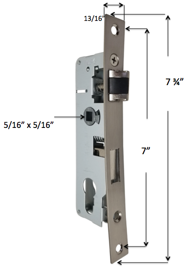 Latch Assembly for Pella Select Mortise Handle Kit with Key Lock, 7/8" Backset Questions & Answers