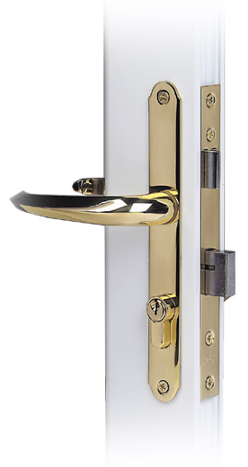 OLDER DOORS Bright Brass Mortise Handle Kit - 7/8" Backset Questions & Answers